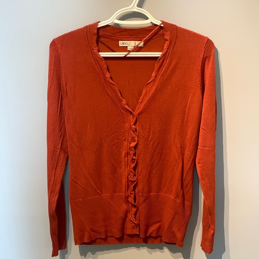 Cleo Cardigan with Ruffled Edge - Picture 2 of 2